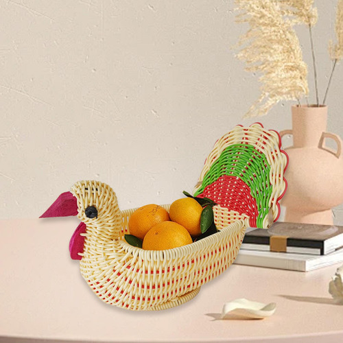 Servir Bocadillos De Cesta Soporte De Pavo Forma De Pavo