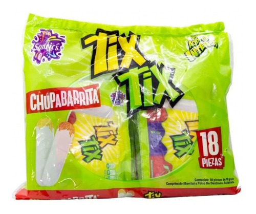 Caramelos Sonrics Tix Tix Bolsa 216g