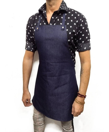 Delantal Denim Chef, Cocina, Barra, Barberia, Verdulería