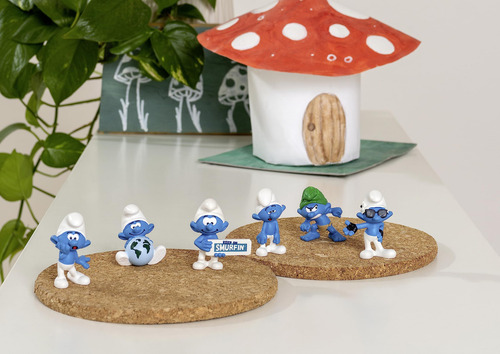 Pitufos Schleich Figura Salvaje Juguete Retro Coleccionable