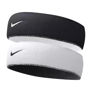 01 Nike Headband Dri-fit Reversible Vincha - Blanco Y Negro
