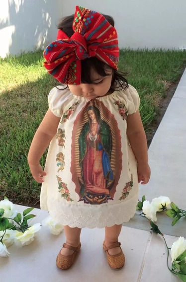 Lote 5 Vestidos Virgen De Guadalupe Para Niña