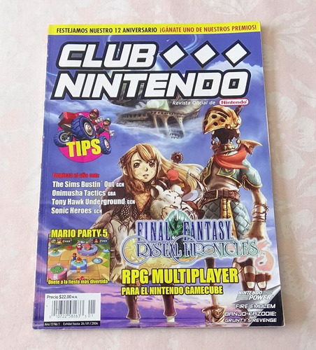 Club Nintendo Año 13 No. 1 Enero 2004 Final Fantasy Crystal 