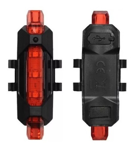 Luz Led Delantera Recargable Usb Para Bicicleta Blanca Prg