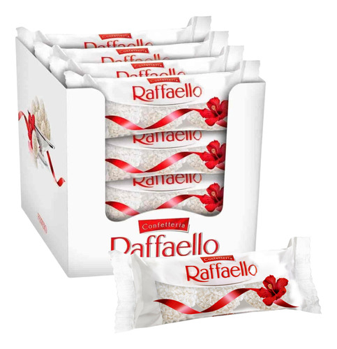 Chocolate Bombons Raffaello Ferrero 1 Caixa De 16 Unidades