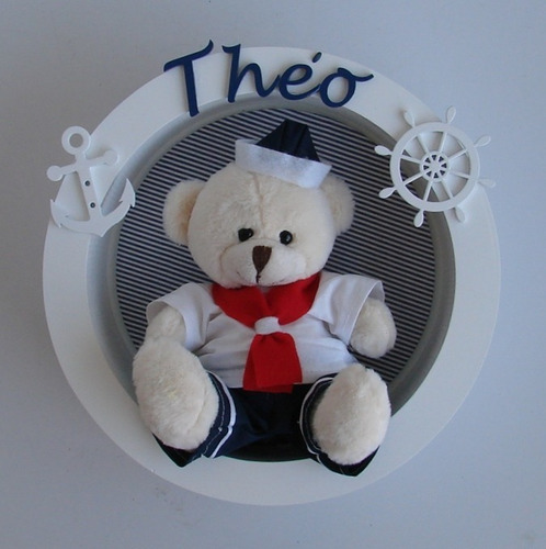 Nicho Rei Luxo Urso Coroa Redondo Maternidade Príncipe Bebê