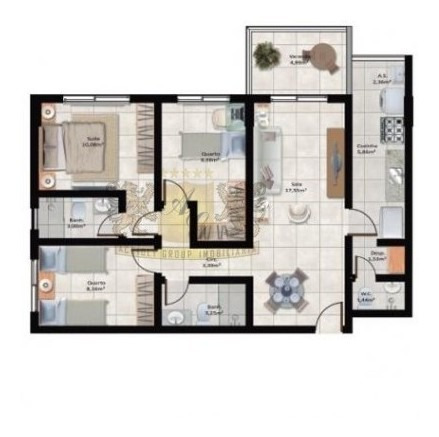 Imagem 5 de 6 de Apartamento 3 Quartos 1 Vaga - 3414