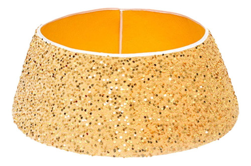 Falda De De Navidad Con Lentejuelas Y Cuello Para S Dorado