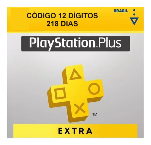 Cartão Psn Plus Extra Brasileiro 218 Dias Br Brasil