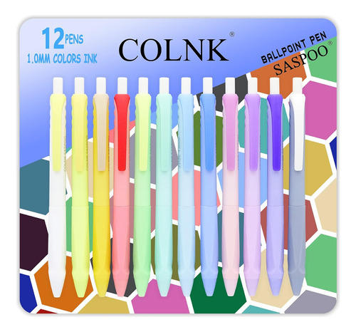 Bolígrafos Colnk De Varios Colores, Punta Mediana De 1.0 Mm,