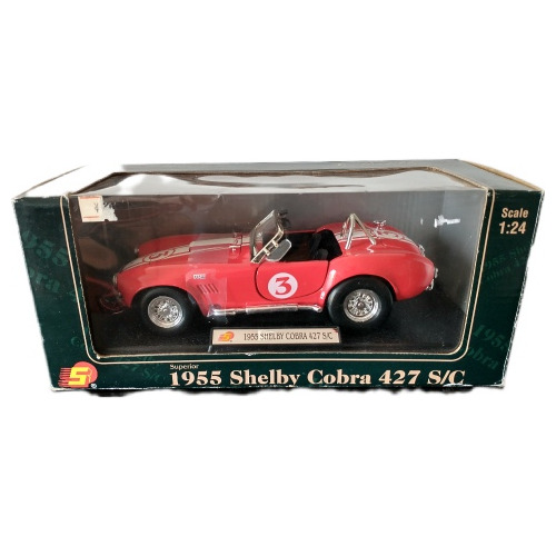 Auto Colecionable 1955 Shelby Cobra 427 S/c  Color Rojo 