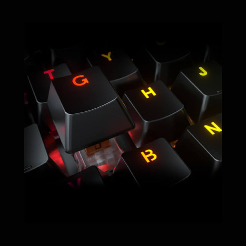 Teclado Redragon Gamer Mecanico Dragonborn K630rgb-sp Brown Swich Español Iluminación Rgb Negro Usb