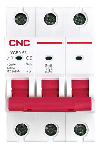 Automatico Trifasico 3x10amp 6ka Curva C Interruptor Control