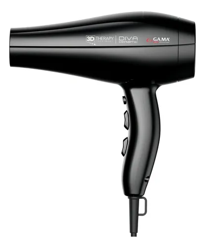 Secador de pelo GA.MA Italy3D Therapy Diva Ceramic Ion negro 220V