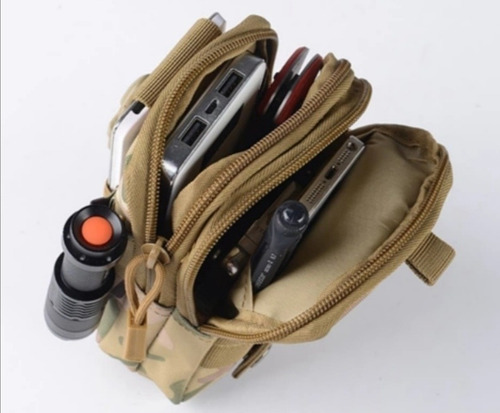 Bolso Canguro Táctico Viaje Para Cintura Tipo Molle Celular