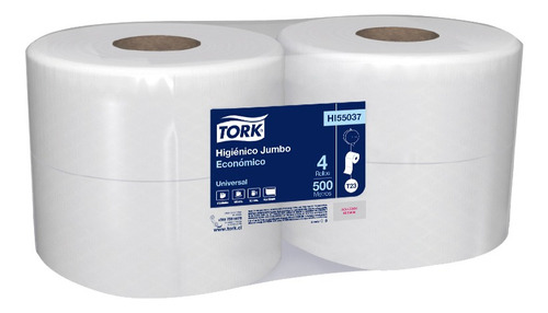Papel Higiénico Jumbo Tork® Económico 4x500mts