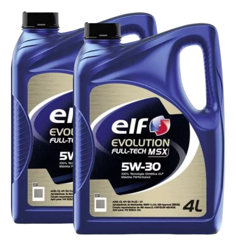 8 Lts Aceite 5w30 Elf Evolution Full Tech Performance C3 Dpf