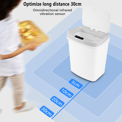 Papelera De Basura Eléctrica De Inducción Automática Intelig