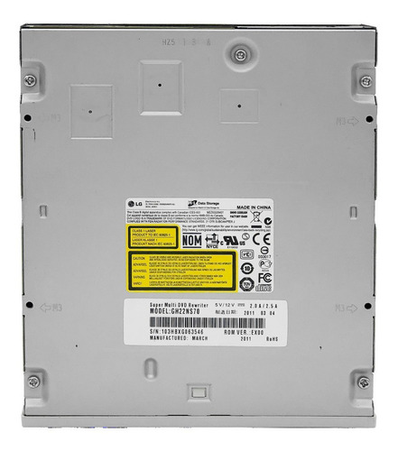Drive LG Gravador De Cd/dvd E Leitor De Cd/dvd 22x Sata