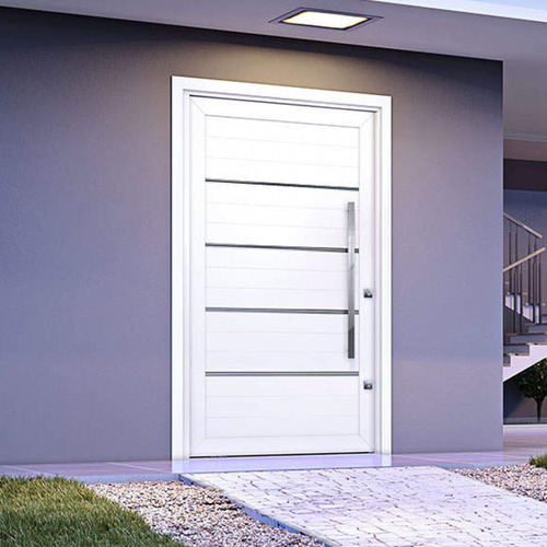 Imagem 2 de 5 de Porta De Alumínio Pivotante Com Friso 225cmx130cm Aewt