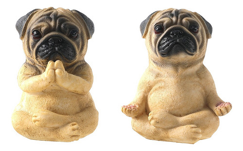 Estatua De Pug Para Decoración Del Hogar, Figura De Cachorro