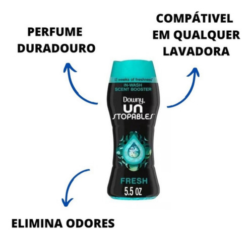 Downy Unstopables Fresh Intensificador De Perfume 161g Roupa