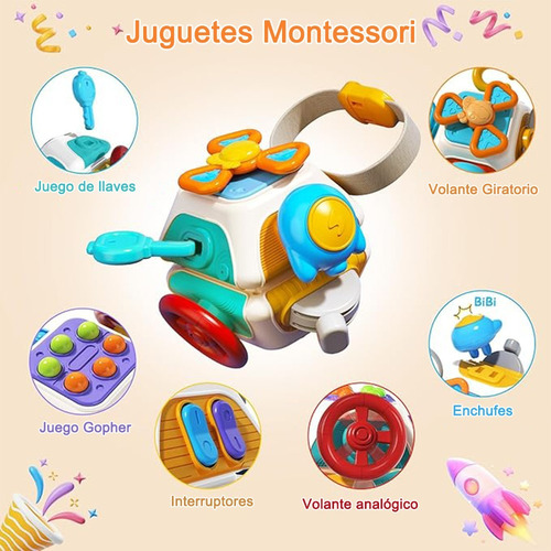 Decahedron Juguete Puzzle Multifuncional Para Bebés