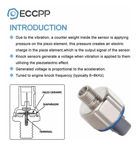 Eccpp Knock Sensor Detonacion Para Toyota Runner Celica