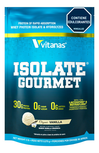 Whey Isolate Gourmet 5 Lbs - Parecido Isopure / Iso100