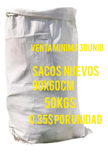 Bolsas Sacos De Escombro Tejida De 50kgs 60x90cm Pack 10 Und