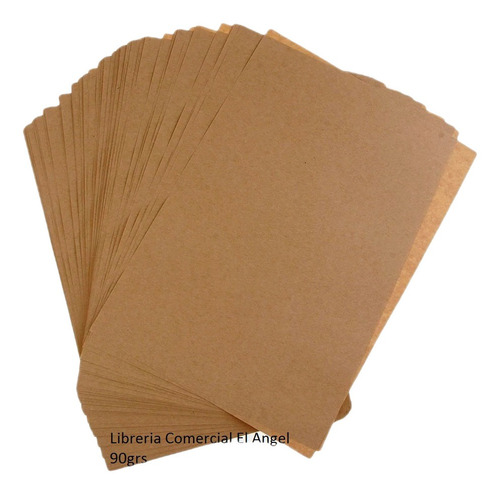 Block Kraft A4 125grs 10 Hojas Pack De Papel Madera 