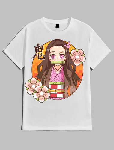 Remera Unisex - Personaje Nezuko Kamado - Demon Slayer