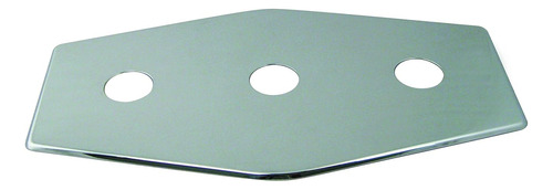 Three-hole Remodel Plate, Polished Chrome, D505-26, 1 Pack