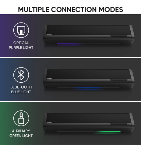 Barras De Sonido 2.1 Con Subwoofer Y Bluetooth Para Tv