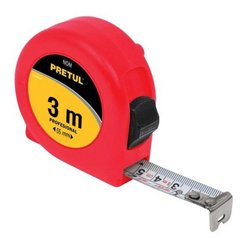 Imagen 1 de 2 de Flexometro Cinta Metrica 3m Petrul 21607