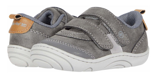 Stride Rite 360 Tenis Wilbur Unisex Para Nios, Gris, 3 Infan