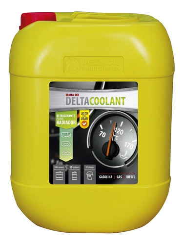 Refrigerante Verde Para Vehículo Coolant - Garrafa X 5 Gls