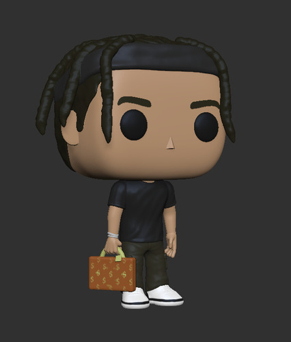 Travis Scott Funko Pop Custom + Caja