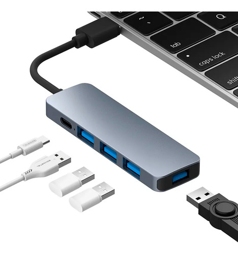 Hub Multipuertos Puertos Usb-c (5 En 1) Para Macbook Win