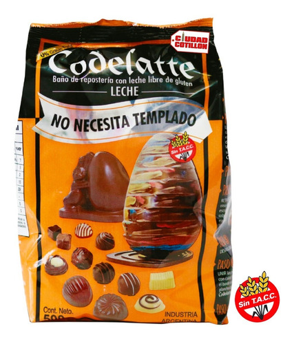 Chocolate Codelatte Con Leche X 500g - Ciudad Cotillón