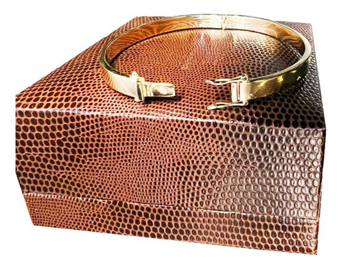 Pulseira Bracelete 15 Gramas 5mm Ouro 18k 750 Comprimento 21 Cm