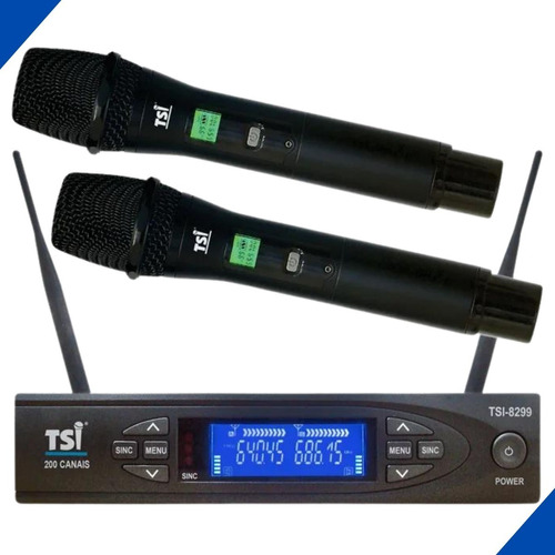 Microfones TSI 8299-UHF Dinâmico Supercardióide