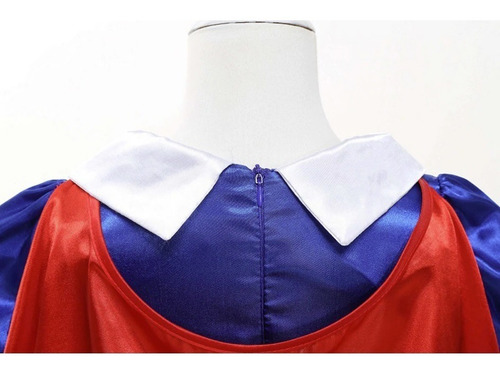 Imagem 8 de 8 de Fantasia Luxo Branca De Neve Completa Vestido E 7 Acessórios