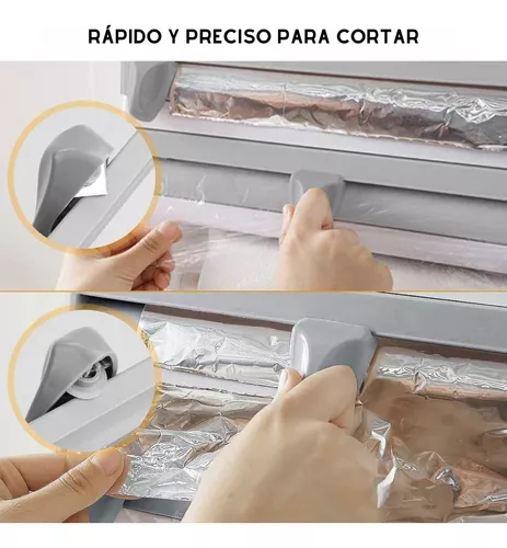 Porta Rollo Papel Aluminio Film De Cocina Para Pared