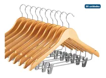 Comprar Kit De Cabides De Madeira Com presilha Marfim Com Verniz 30 Un Imporiente