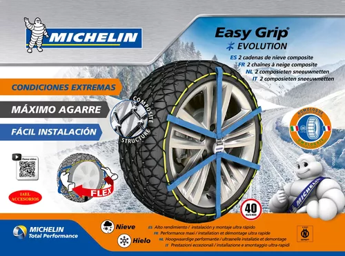 Cadena Para Nieve Tela Easy Grip Michelin Evo5