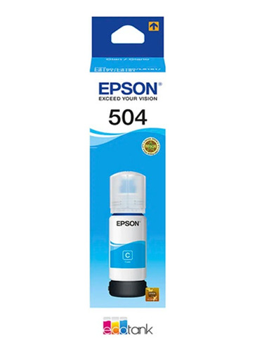 Tinta Epson T504 Cyan Serie L4150 - L4160 - L6161 - L6171 
