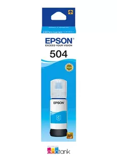 Tinta Epson T504 Cyan Serie L4150 - L4160 - L6161 - L6171