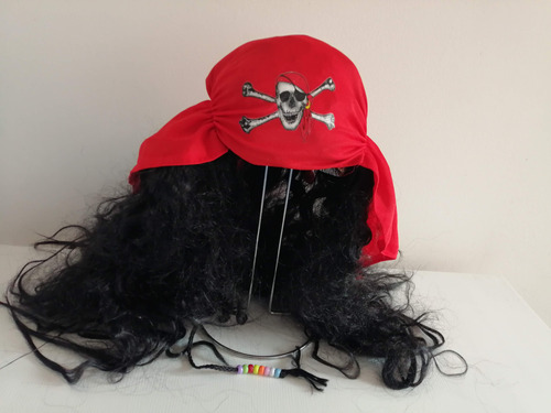 Peluca De Pirata Disfraz Halloween Niño