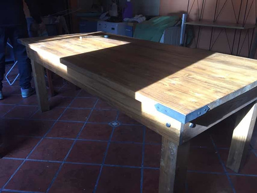 Mesa De Quincho Maciza Madera Alamo